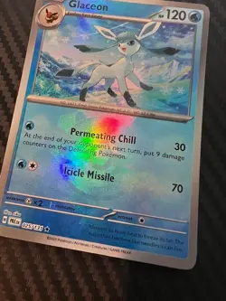 Pokemon TCG Glaceon Pokeball Reverse Holo Card 025/131 Prismatic Evolutions NM - Image 3