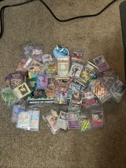 Used Pokemon Lot Eevee - As Seen Cards And Box(s) Some Dents And Tears - Image 1