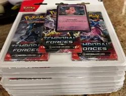 10x Pokemon Temporal Forces Cleffa 3-Pack Blister (30 Total Packs + 10 Promos) - Image 3