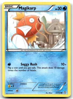 Magikarp 23/124 Dragons Exalted Common Normal Pokemon TCG HP - Image 1