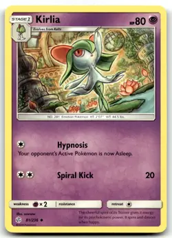 Kirlia 81/236 SM - Cosmic Eclipse Uncommon Normal Pokemon TCG NM - Image 1