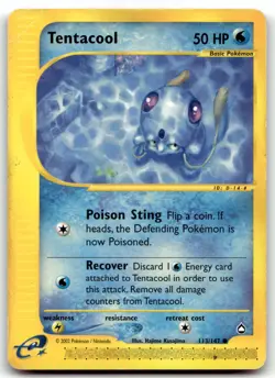 Tentacool 113/147 Aquapolis Common Normal Pokemon TCG HP - Image 1