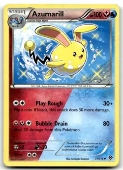 Azumarill 77/114 XY - Steam Siege Uncommon Normal Pokemon TCG LP - Image 1