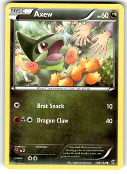 Axew (108) 108/162 XY - BREAKthrough Common Normal Pokemon TCG LP - Image 1