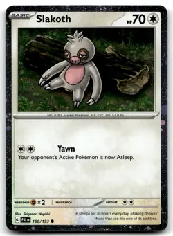 Slakoth (Cosmos Holo) 160/193 Common Holofoil Pokemon TCG NM - Image 1
