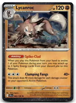 Lycanroc - (Cosmos Foil) 085/159 Promo Holo Pokemon TCG NM - Image 1