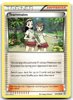 Teammates 141/160 XY - Primal Clash Uncommon Normal Pokemon TCG NM - Image 1