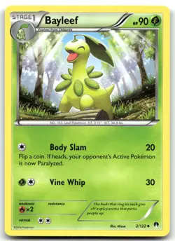 Bayleef 2/122 XY - BREAKpoint Uncommon Normal Pokemon TCG NM - Image 1