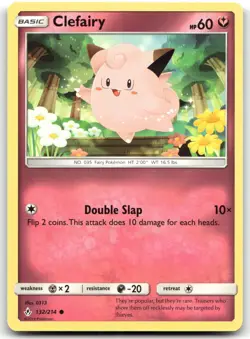 Clefairy 132/214 SM - Unbroken Bonds Common Normal Pokemon TCG NM - Image 1