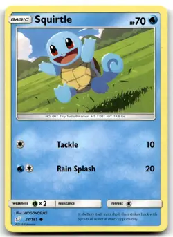 Squirtle (23) 23/181 SM - Team Up Common Normal Pokemon TCG LP - Image 1