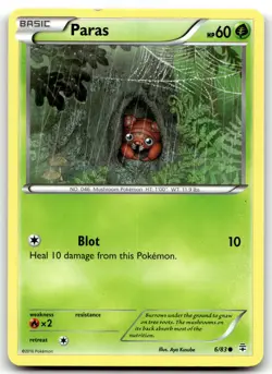 Paras 6/83 Generations Common Normal Pokemon TCG HP - Image 1
