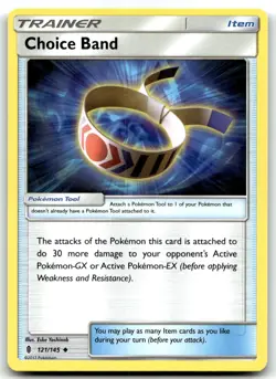 Choice Band 121/145 SM - Guardians Rising Uncommon Normal Pokemon TCG LP - Image 1