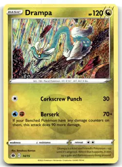 Drampa - 14/15 014/015 McDonald's Promos 2022 Promo Normal Pokemon TCG HP - Image 1