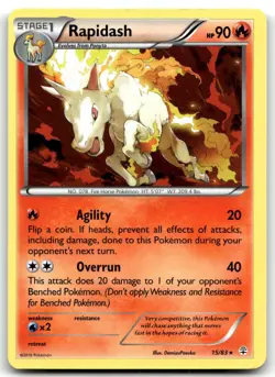 Rapidash 15/83 Generations Rare Normal Pokemon TCG MP - Image 1