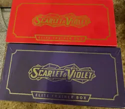 Pokemon TCG: Scarlet & Violet Base Set ETB Pair (Miraidon & Koraidon) New Sealed - Image 2