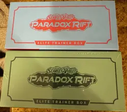 2x Pokemon TCG Paradox Rift Elite Trainer Box ETB (1 Of Each Design) Sealed - Image 3