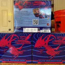 3x Pokemon TCG Sword & Shield Darkness Ablaze Elite Trainer Boxes ETB Sealed New - Image 2