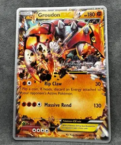 Groudon EX 85/160 - 2015 Primal Clash World Championships Pokemon Card LP - Image 1