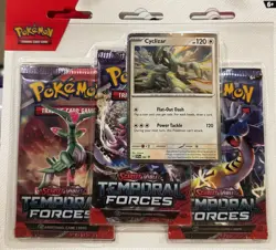 4x Pokemon Temporal Forces 3-Pack Cyclizar Blister Packs (12 Packs + 4 Promos) - Image 1