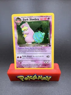 SWIRL Dark Slowbro 12/82 Team Rocket 2000 HOLO SWIRL Rare Pokemon TCG Vintage NM - Image 1