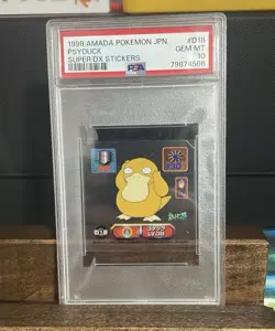 1998 Super Dx Amada Clear Psyduck D18 Psa 10 Pokemon - Image 1