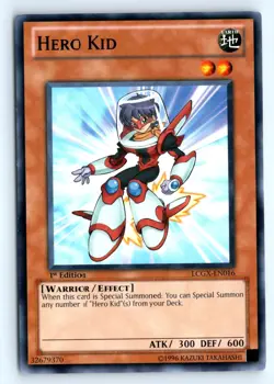 Yu-Gi-Uh Hero Kid #LCGX-EN016 Legendary Collection 2 tcg LP - Image 1