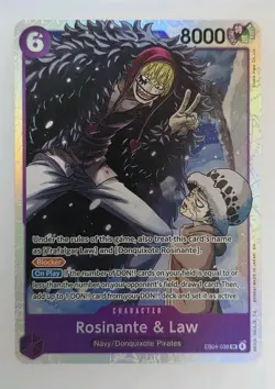 Rosinante & Law SR Super Rare EB04-038 One Piece TCG English - Image 1