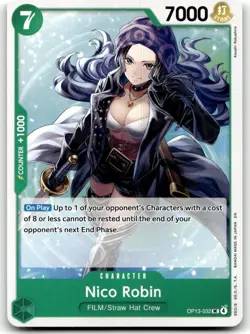 Nico Robin UC Carrying On His Will OP13-032 One Piece TCG Normal NM - Image 1