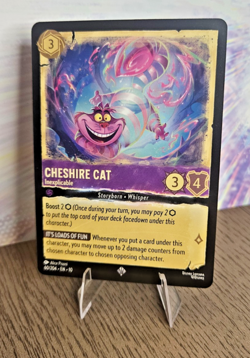Cheshire Cat 60/204 Disney Lorcana Whispers in the Well Regular Super Rare NM - Image 1