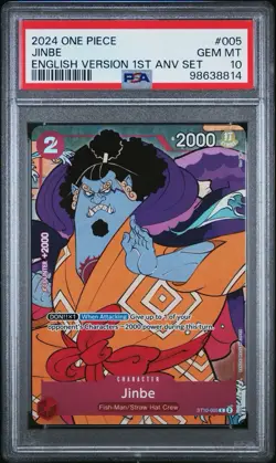 Jinbe (English Version 1st Anniversary Set) ST10-005 One Piece Promotion Cards - Image 1