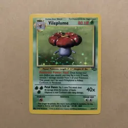 Vileplume 15/64 Jungle Holo Rare Pokemon Card WOTC LP Condition - Image 1