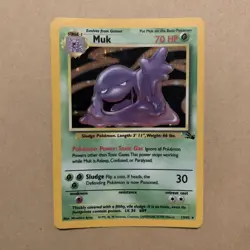 Muk Fossil Holo Rare 13/62 Pokemon Card WOTC 1999 Vintage NM / LP - Image 1