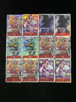 2025 One Piece S-Chinese Card Game OP11-004 OP10-016 SR Kujyaku Holo Lot*12 LU57 - Image 1