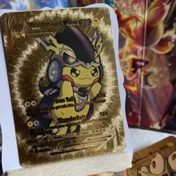 Miraidon 030/055 Pokemon Pikachu Cosplay VCOS Card Fan Art Gold - Image 1