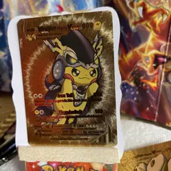 Miraidon 030/055 Pokemon Pikachu Cosplay VCOS Card Fan Art Gold - Image 2