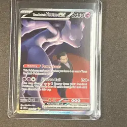 Pokemon Team Rocket's Mewtwo EX Foil Rare ASKA Set 281/217 Basic Card - Image 1