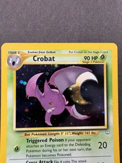 Pokemon TCG Crobat Neo Revelation Holo Rare Card 4/64 Unlimited WOTC Vintage NM - Image 3