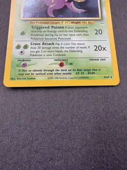 Pokemon TCG Crobat Neo Revelation Holo Rare Card 4/64 Unlimited WOTC Vintage NM - Image 4