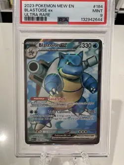 Pokemon TCG Blastoise EX Holo Ultra Rare Card Scarlet VIOLET-151, 184/165 - Image 1