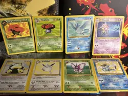 Vintage Pokemon Card Lot Rares Non Holo Base Set Jungle Fossil Lot - Image 1