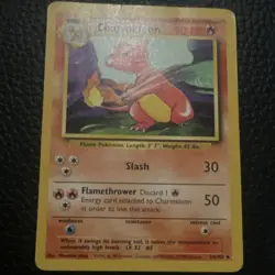 Pokemon Charmeleon Regular Base Set 24/102 Pokemon Card TCG English - Image 4
