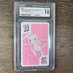 Mew CGC 10 Gem Mint 2020 Pokemon × Nintendo Playing Card (Ninety-Nine Deck) KOR - Image 2