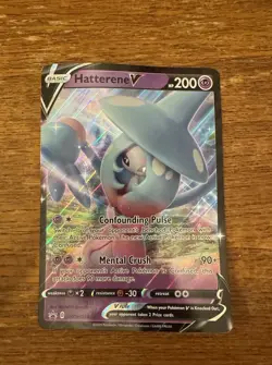 Hatterene V SWSH055 JUMBO SWSH: Sword & Shield Promo Cards Holo Heavily Played - Image 1
