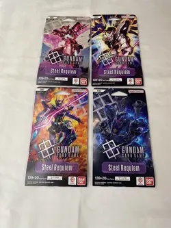Gundam Card Game - Steel Requiem GD03 Sleeved Booster Packs Art Set - Image 1
