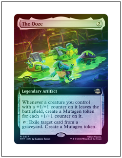 1x The Ooze, Extended Art Foil, Magic the Gathering MTG NM - Image 1