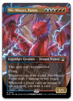 Niv-Mizzet, Parun (Anime Borderless) #438 (NM) Ravnica Remastered RVR Magic MTG - Image 1