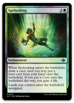 Spelunking #213 (Foil) (NM) Lost Caverns of Ixalan LCI Magic MTG - Image 1