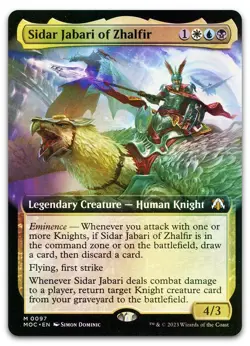 Sidar Jabari of Zhalfir (Extended Art) #97 (Foil) NM March of the Machine - Image 1