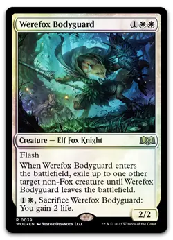 Werefox Bodyguard #39 (Foil) (NM) Wilds of Eldraine WOE Magic MTG - Image 1