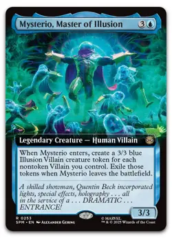 Mysterio, Master of Illusion (Extended Art) #253 (NM) Spider-Man SPM Magic MTG - Image 1